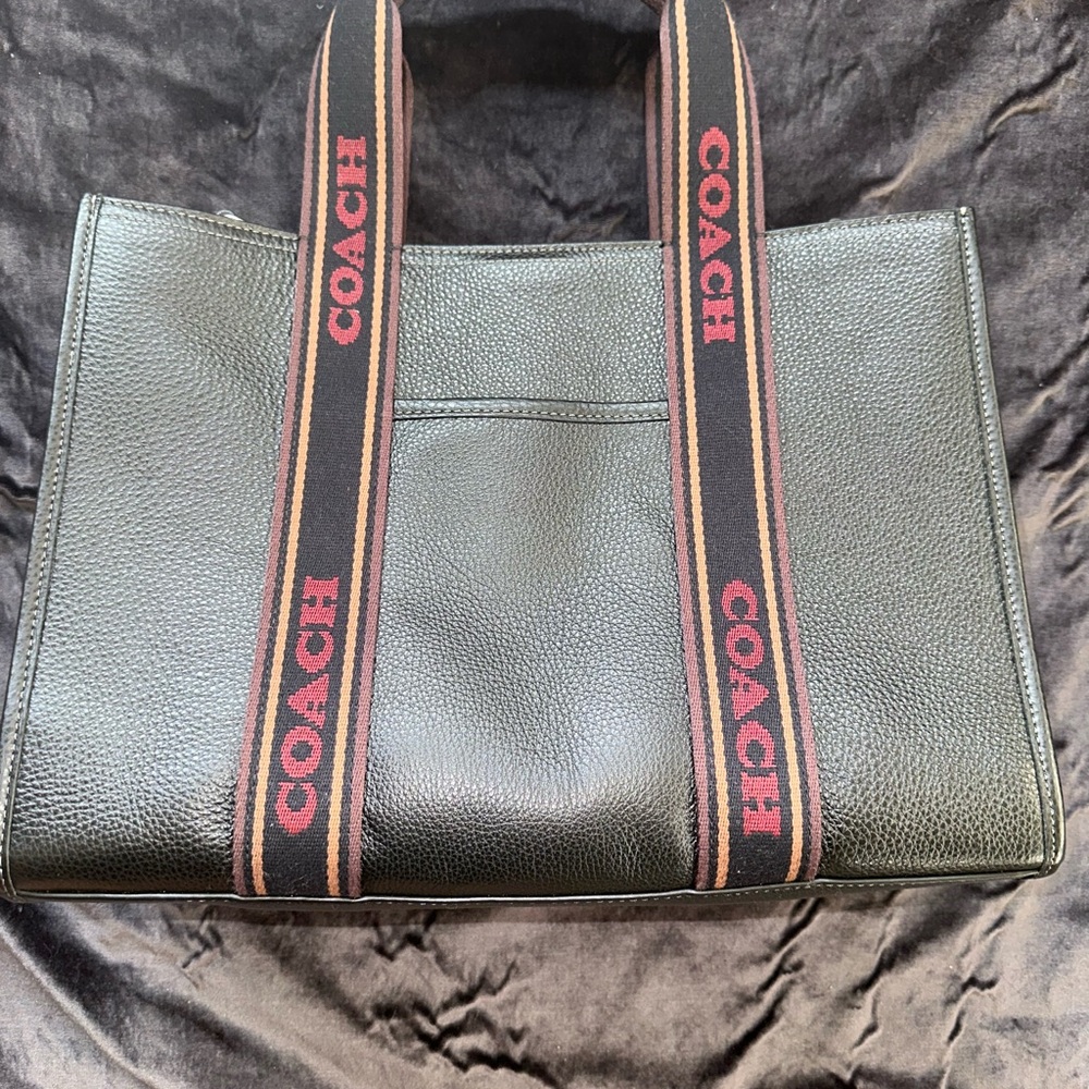 Coach Smith Tote in Black Leather Unisex - Picture 2 of 5
